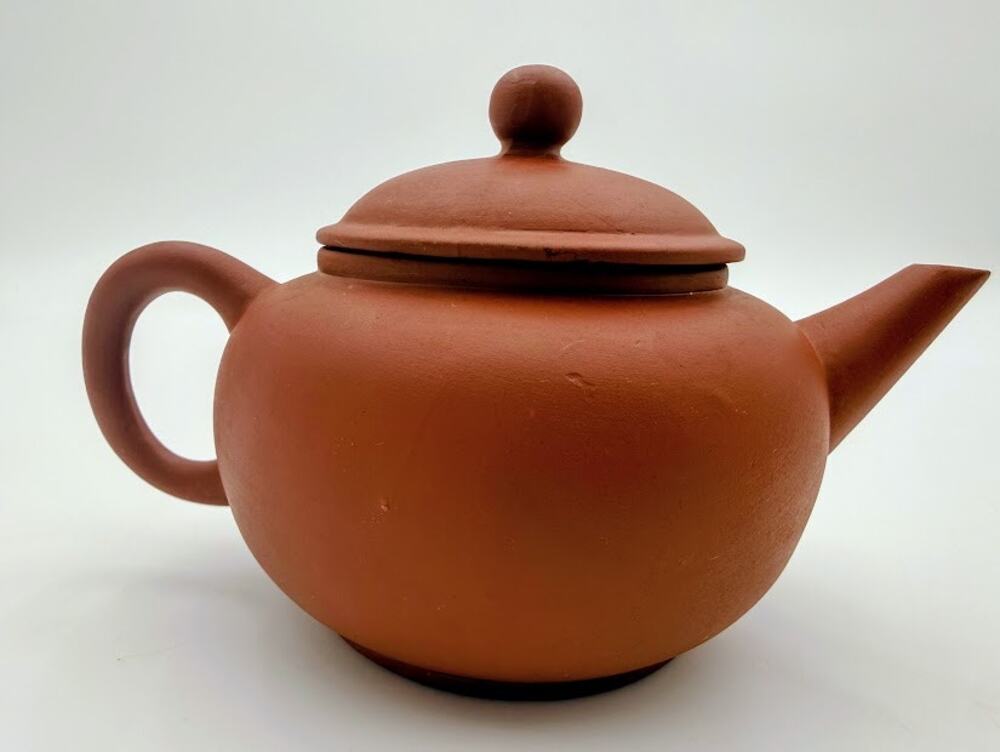 Handmade Asian Clay Teapot Slip Molded Terracotta Pottery